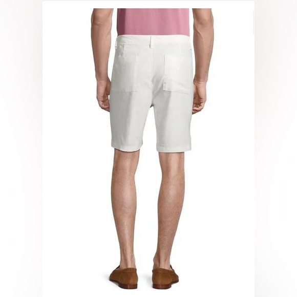 NWT Onia The Stretch Linen Men’s Traveler Short, White, size 30, Casual, Preppy - Picture 2 of 15